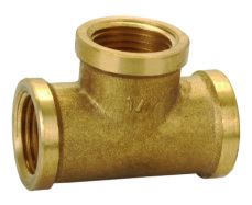 1" Brass Tee - Click Image to Close